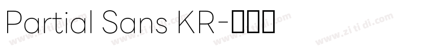 Partial Sans KR字体转换